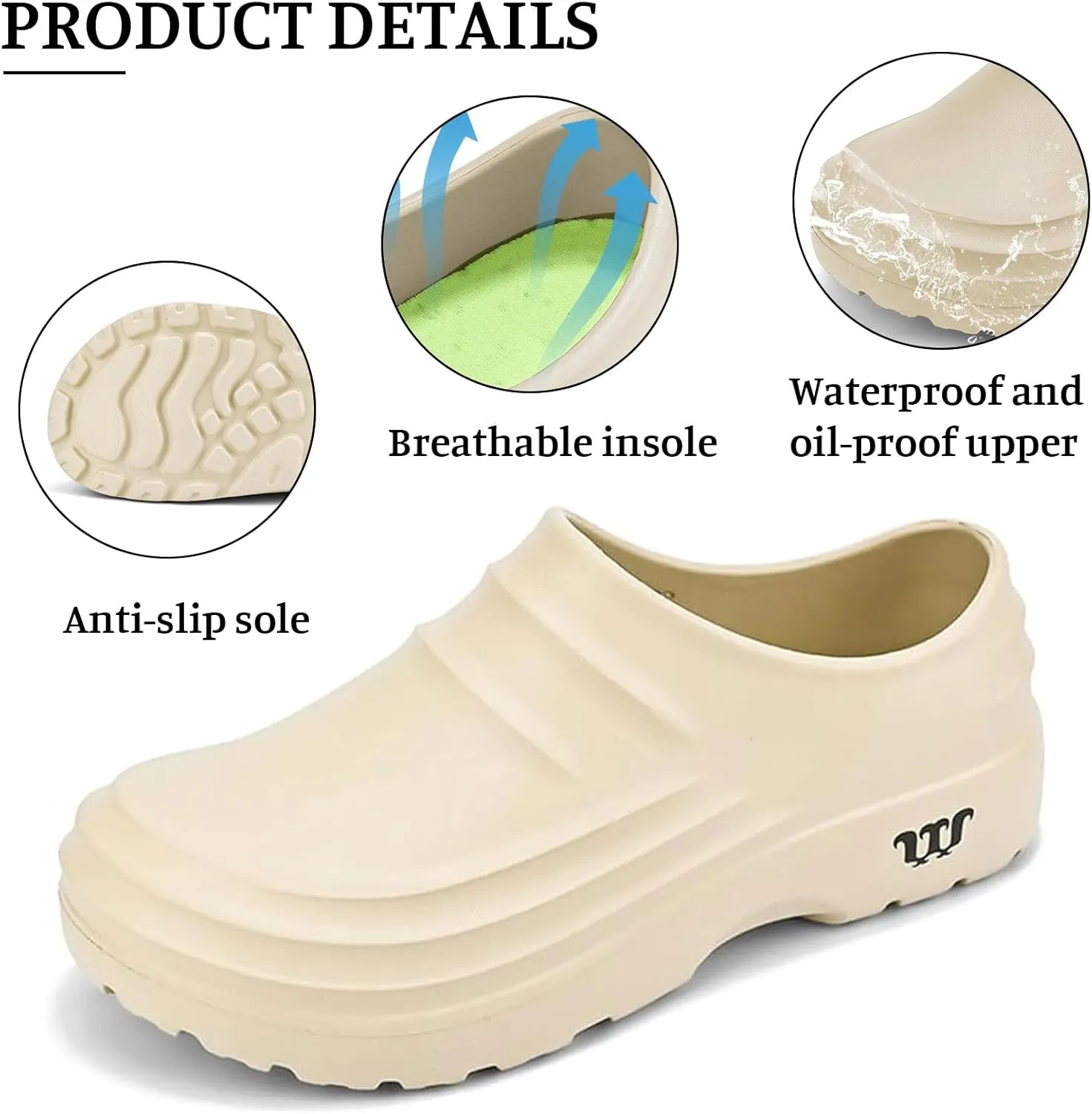 Armadillo Chef Shoes for Men Women Lightweight & Waterproof Non Slip Healthy Clogs Comfortable Oil Resistant Kitchen Garden Nurse Beach Shoes Unisex