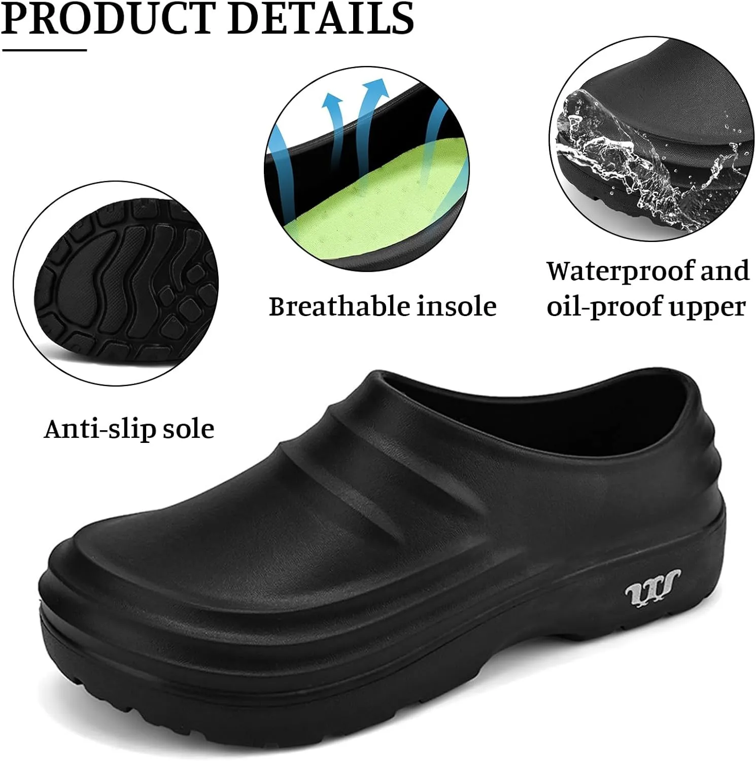 Armadillo Chef Shoes for Men Women Lightweight & Waterproof Non Slip Healthy Clogs Comfortable Oil Resistant Kitchen Garden Nurse Beach Shoes Unisex
