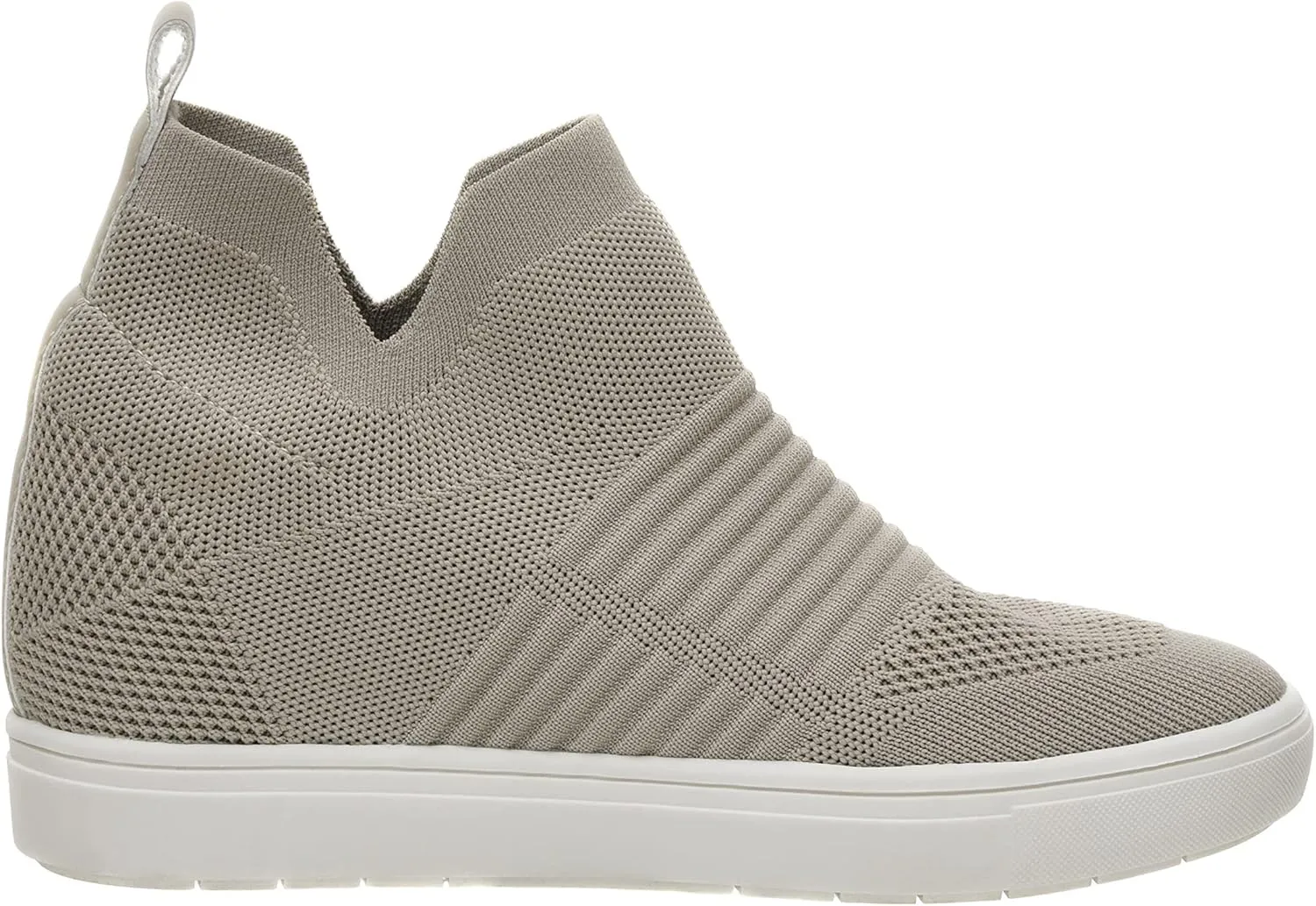 CUSHIONAIRE Women's Hoyt Knit Hidden Wedge Sneaker  Memory Foam & Wide Width Available