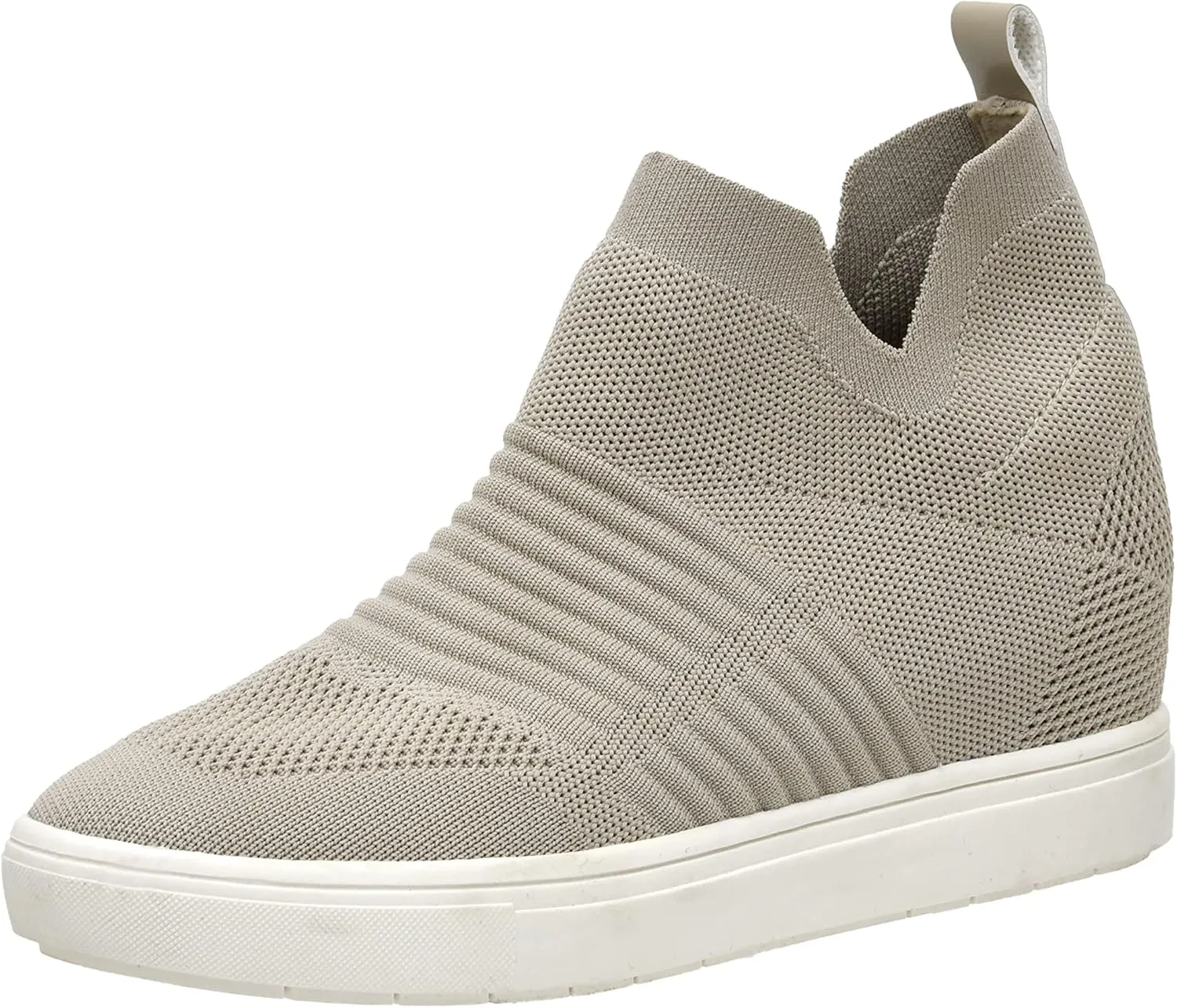 CUSHIONAIRE Women's Hoyt Knit Hidden Wedge Sneaker  Memory Foam & Wide Width Available