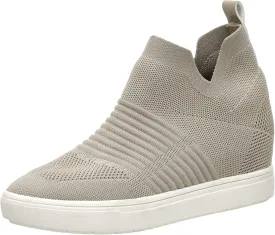 CUSHIONAIRE Women's Hoyt Knit Hidden Wedge Sneaker  Memory Foam & Wide Width Available