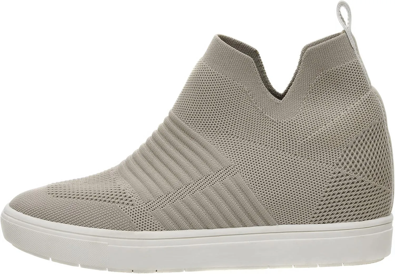 CUSHIONAIRE Women's Hoyt Knit Hidden Wedge Sneaker  Memory Foam & Wide Width Available