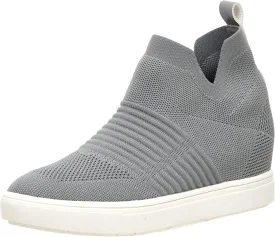 CUSHIONAIRE Women's Hoyt Knit Hidden Wedge Sneaker  Memory Foam & Wide Width Available