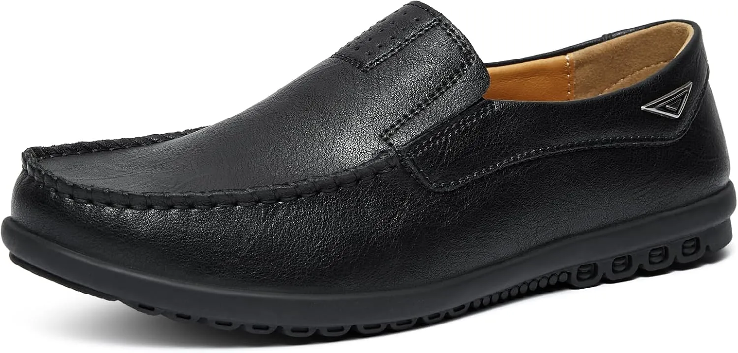 Go Tour Mens Casual Leather Fashion Slip-on Loafers Shoes