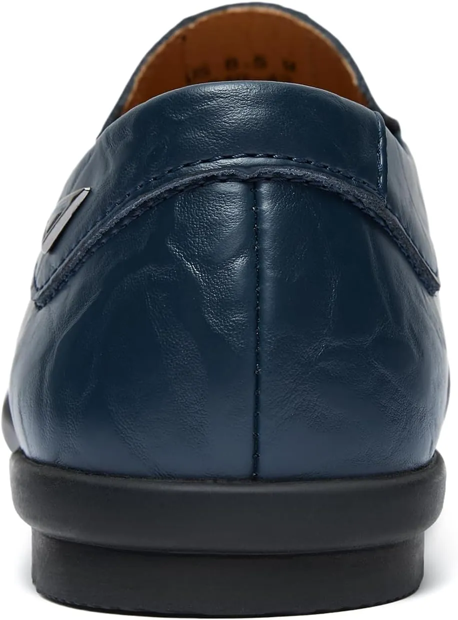 Go Tour Mens Casual Leather Fashion Slip-on Loafers Shoes