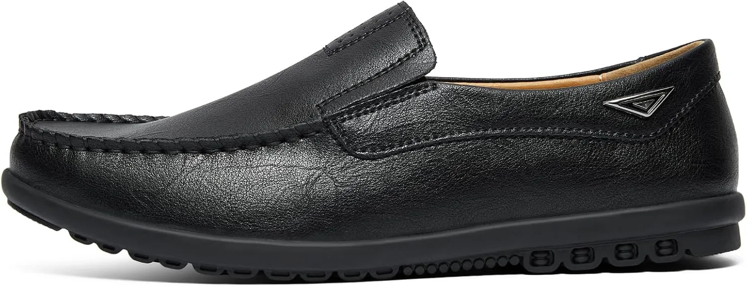 Go Tour Mens Casual Leather Fashion Slip-on Loafers Shoes