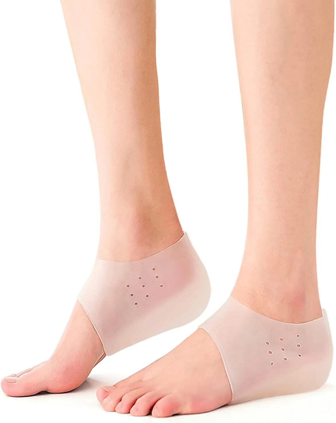 Heel Protectors Height Increase Insole Silicone Invisible Heel Lift Shoe Insoles, Shock Absorption Cushion Support for Men and Women Half Shoe Pad, 1.57 in