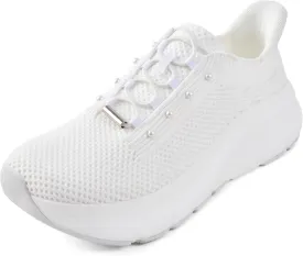 JACKSHIBO Women's Wide Toe Box Slip in Hands Free Shoes Arch Support Slip On Wide Sneaker Orthopedic Thick Cushioning Walking Shoes