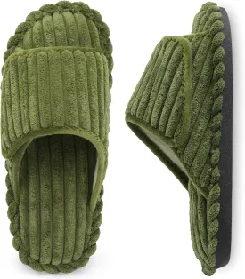 LeIsfIt Slippers for Women Adjustable Open Toe House Slippers Wide Diabetic Shoes Memory Foam Bedroom Slides Arthritis Edema House Shoes