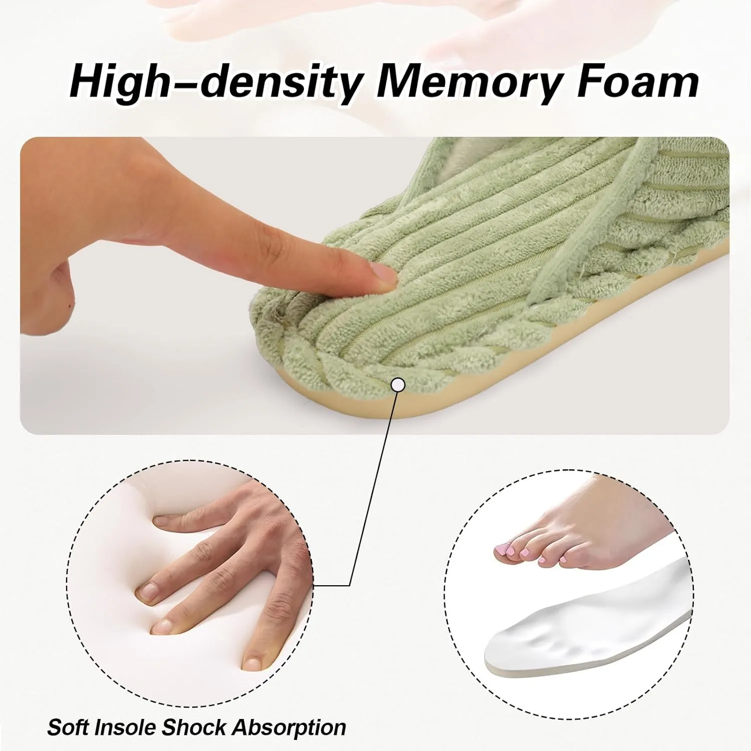 LeIsfIt Slippers for Women Adjustable Open Toe House Slippers Wide Diabetic Shoes Memory Foam Bedroom Slides Arthritis Edema House Shoes