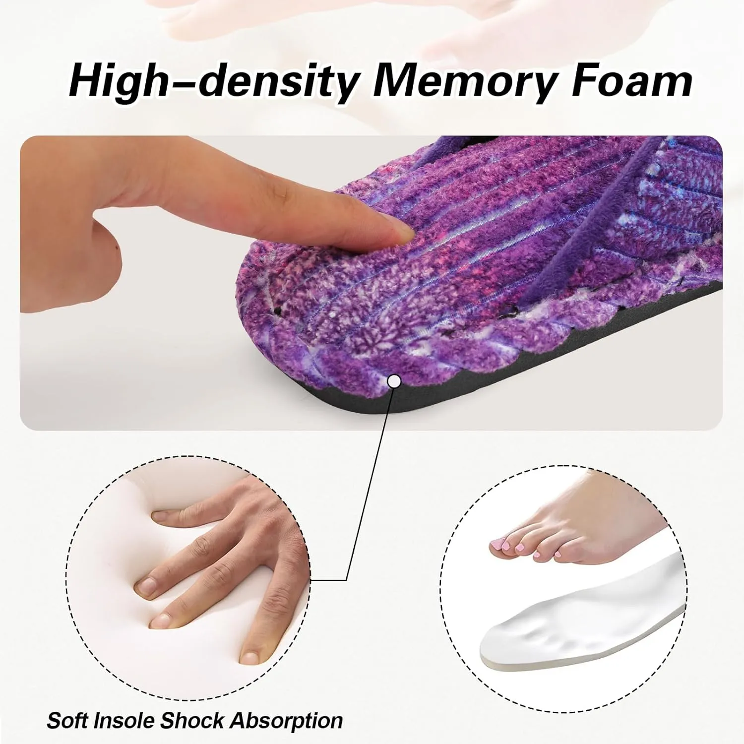 LeIsfIt Slippers for Women Adjustable Open Toe House Slippers Wide Diabetic Shoes Memory Foam Bedroom Slides Arthritis Edema House Shoes