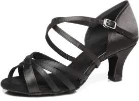 Minishion Comfortable Womens Ballroom Dance Shoe Ankle Strap Wedding Prom Sandals