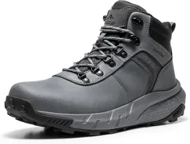 NORTIV 8 Men's Waterproof Hiking Boots Lightweight Outdoor Mid Trekking Leather Shoes DriftShield
