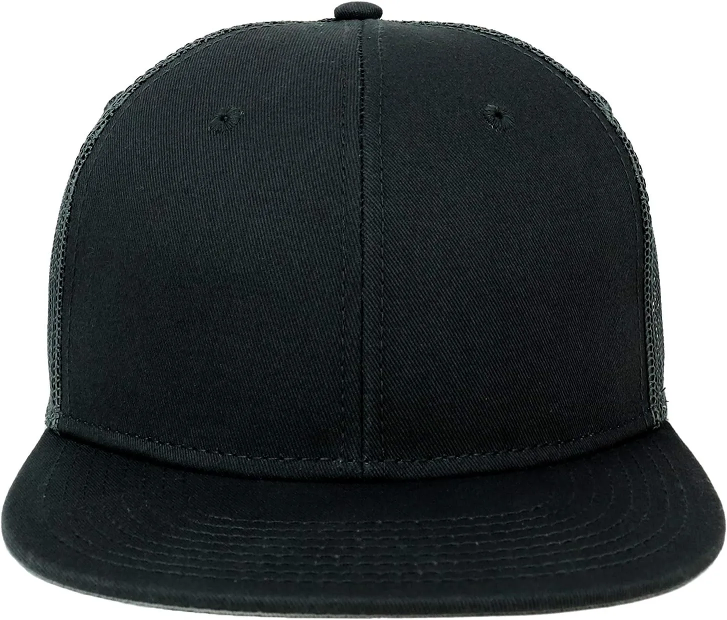 Oversize XXL Blank Flatbill Mesh Snapback Cap