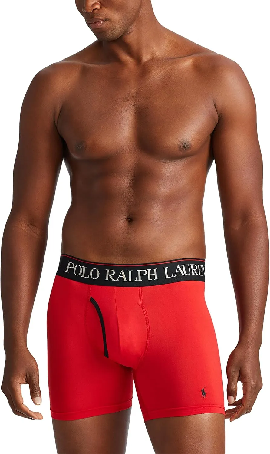 POLO RALPH LAUREN Men's 4D Flex Cooling Microfiber Boxer Briefs & Long Leg Boxer Briefs, 3 Pack