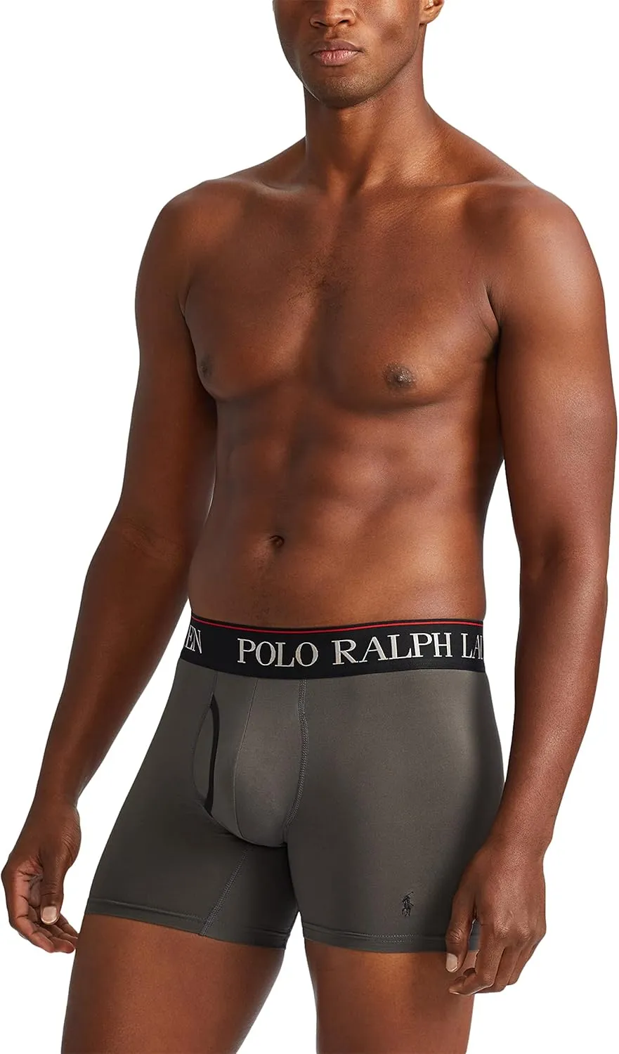 POLO RALPH LAUREN Men's 4D Flex Cooling Microfiber Boxer Briefs & Long Leg Boxer Briefs, 3 Pack