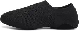 Slip-on Fabric Jazz Shoes for Women Trainning Beginner Standard Practice Dance Shoes Jazz Dance Slippers,Model SS-FGSS