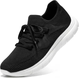STQ Tennis Shoes Womens Slip on Walking Sneakers for Gym Workout