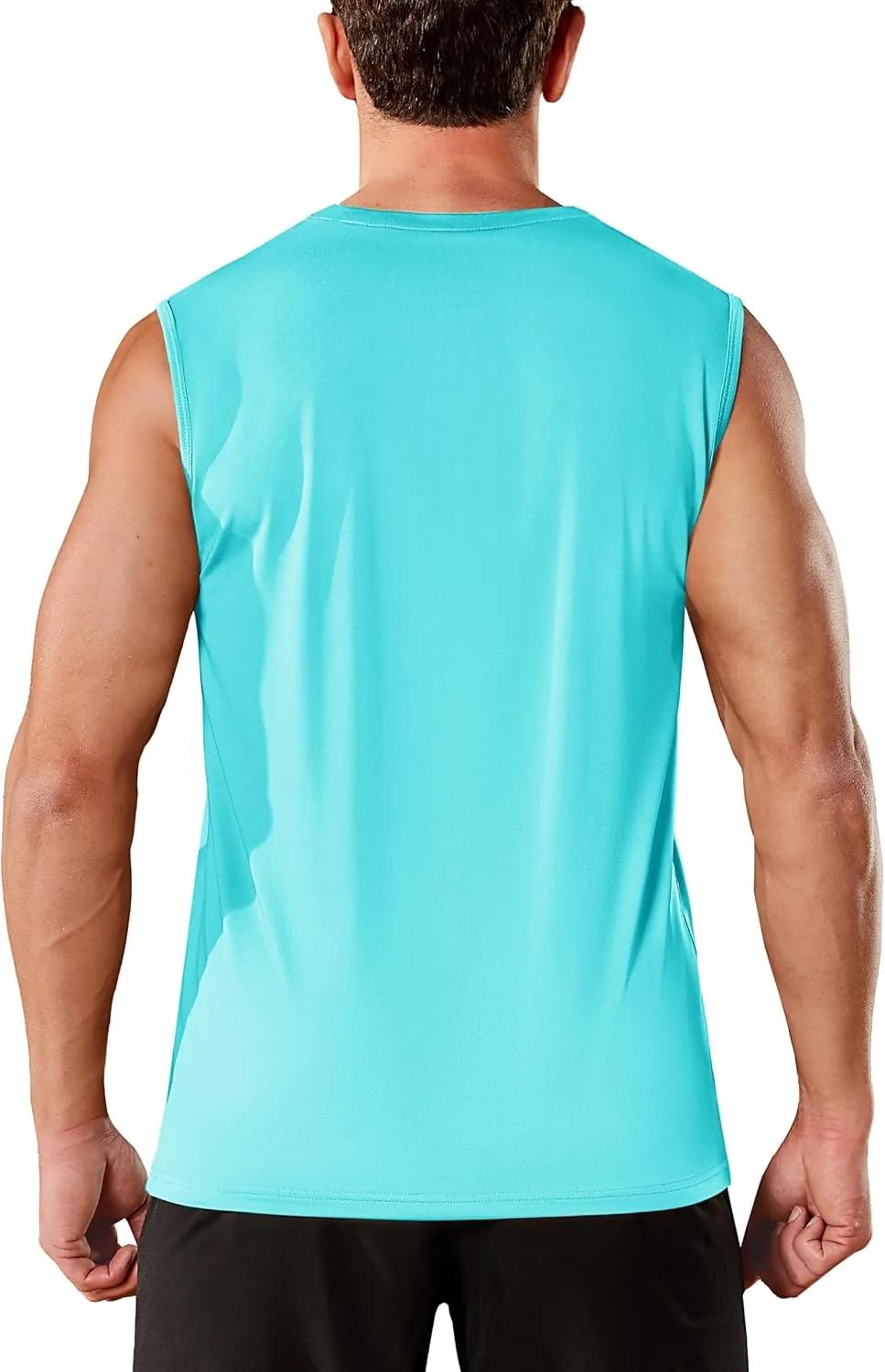 TACVASEN Men's Sleeveless Shirts Quick Dry Tank Tops for Men Sun Protection UPF 50  Athletic Gym Workout Muscle Shirts
