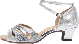 VESNIBA Women's Outdoor Rubber Sole 3.5cm Low Heel Soft Bottom Latin Dance Shoes Style Sandals Women