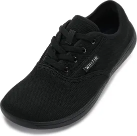 WHITIN Men's Wide Canvas Barefoot Sneakers | Zero Drop Sole | Minimalist Footwear