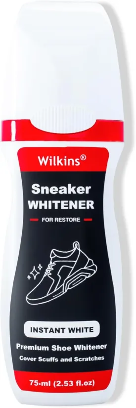 Wilkins Sneaker Whitener for Shoes - Restore Whiteness on Canvas, Leather, Foam and rubber (2.53 fl oz)