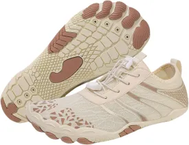 Women Hike Barefoot Shoes Men Breathable & Non-Slip Footwear Barefoot Shoes with Wide Toe Box, Quick Dry Athletic Beach Swim Surf Hiking Trail Running Shoe