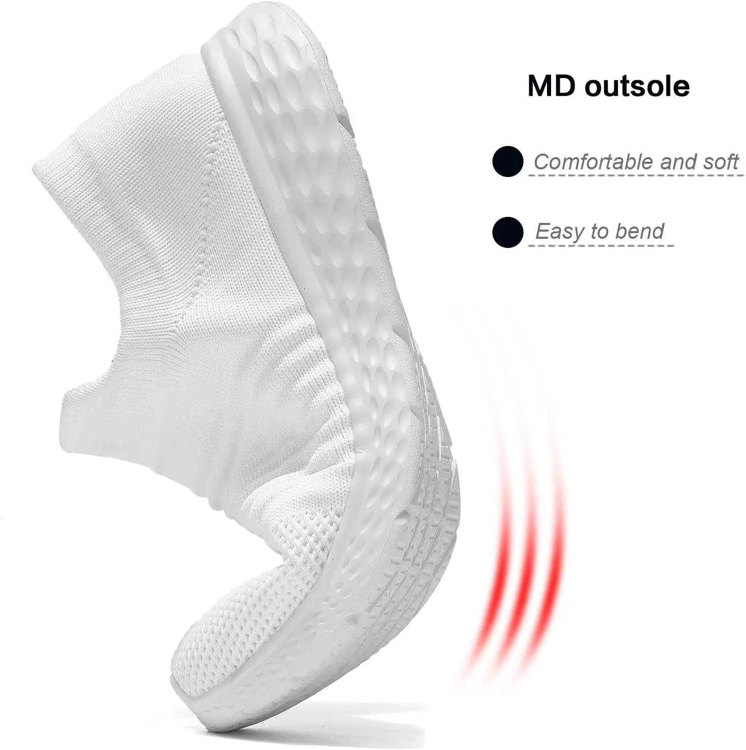 Women's Slip On Running Shoes Non Slip Walking Shoes Lightweight Gym Workout Shoes Breathable Fashion Sport Shoes