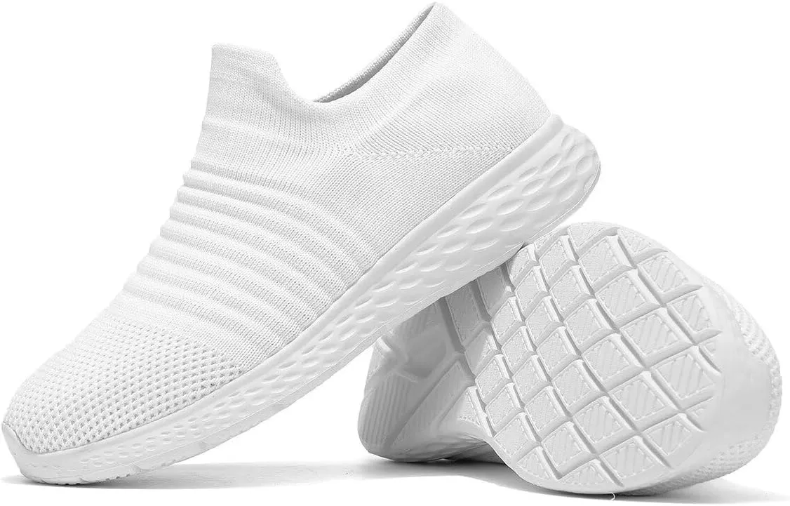Women's Slip On Running Shoes Non Slip Walking Shoes Lightweight Gym Workout Shoes Breathable Fashion Sport Shoes