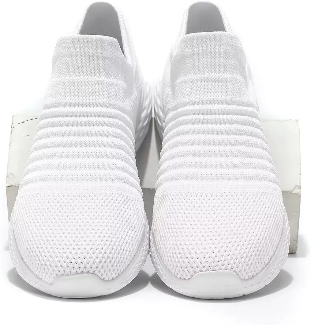 Women's Slip On Running Shoes Non Slip Walking Shoes Lightweight Gym Workout Shoes Breathable Fashion Sport Shoes