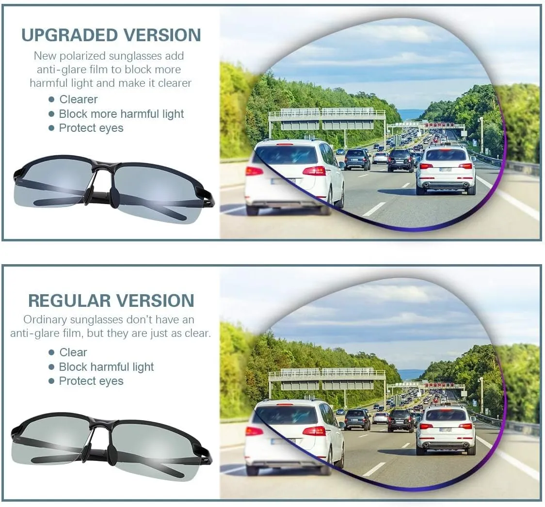YIMI Polarized Photochromic Driving z87 Sunglasses For Men Women Day and Night safety glasses