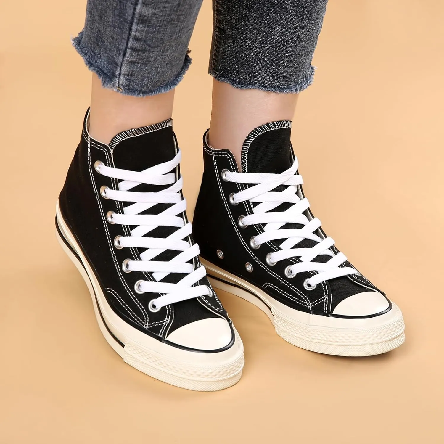 ZHENTOR 3 Pair Flat Shoe Laces for Sneakers, Shoelaces for Sneakers Athletic Running Shoes Boot Strings