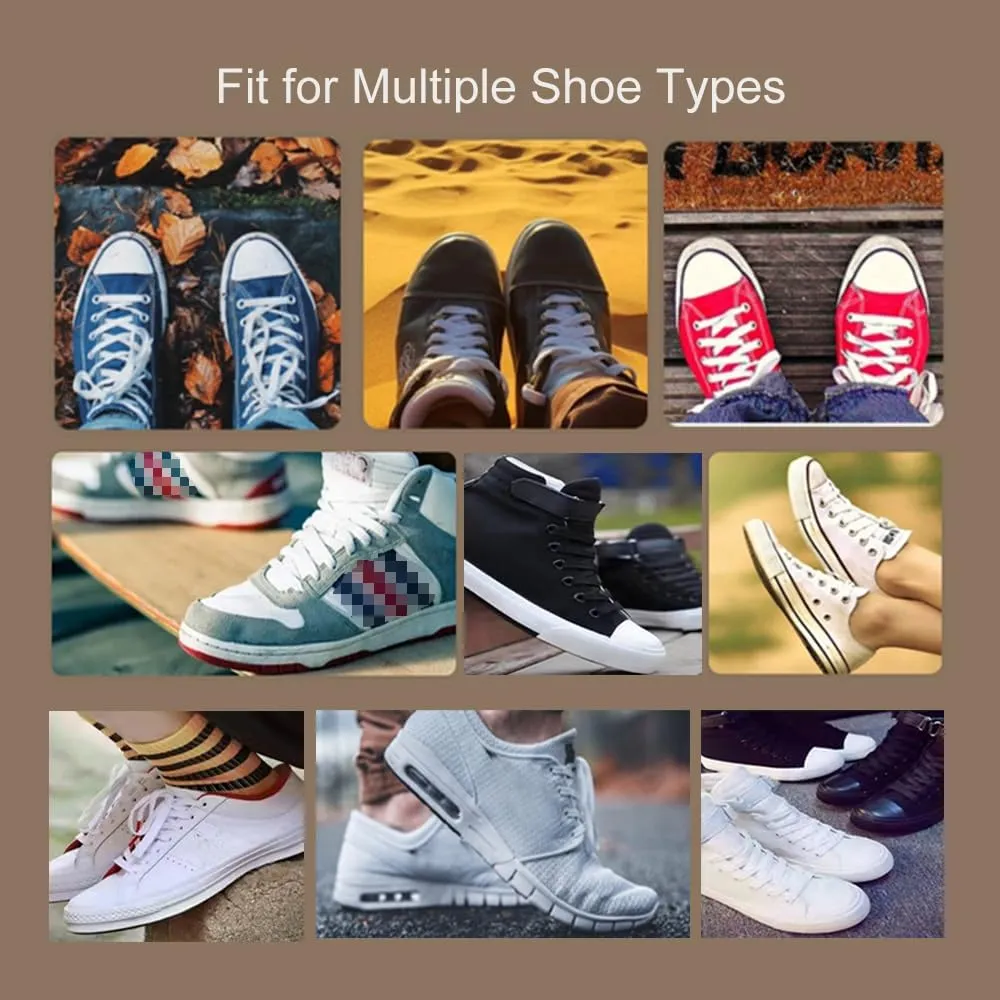 ZHENTOR 3 Pair Flat Shoe Laces for Sneakers, Shoelaces for Sneakers Athletic Running Shoes Boot Strings